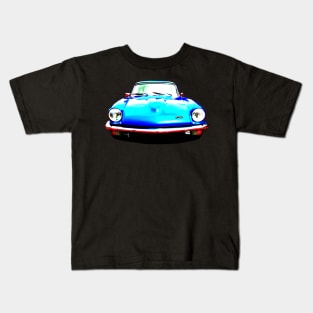 Triumph GT6 Mk3 1970s British classic car high contrast Kids T-Shirt